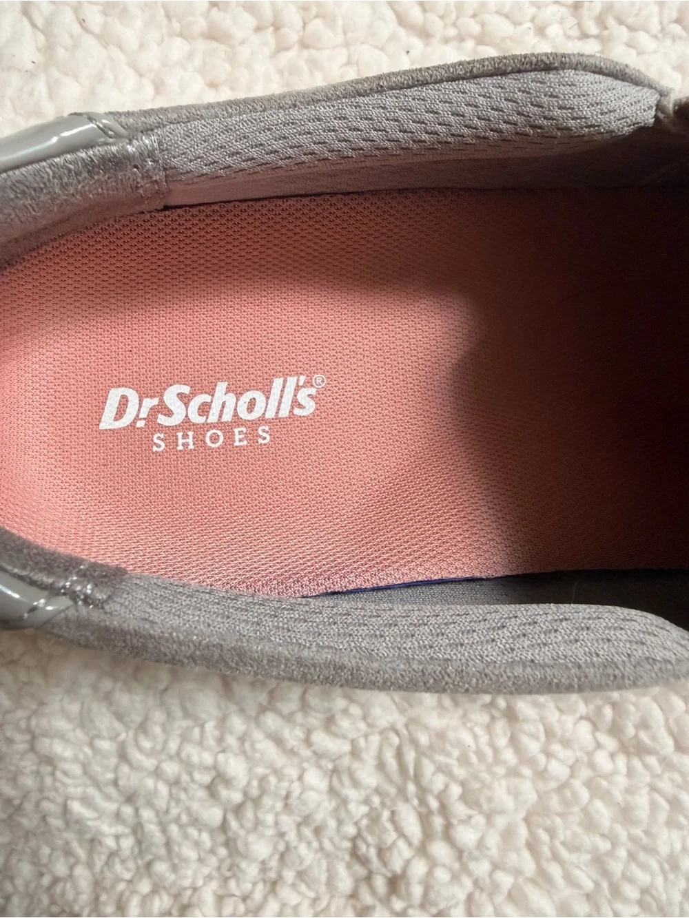 Dr. Scholl's Gray Perforated Slip-On Loafers